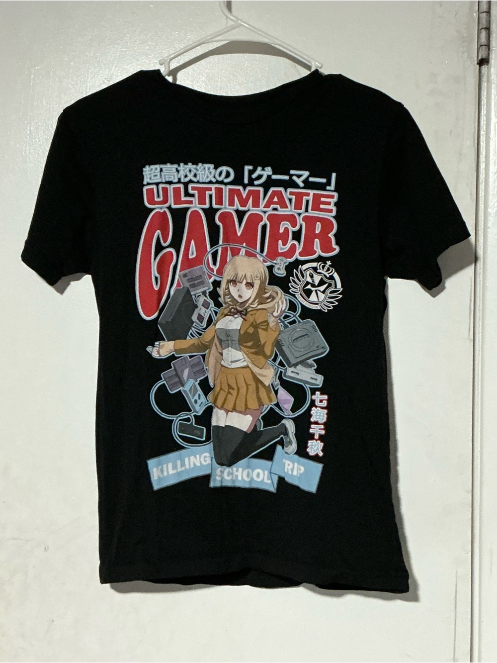 Official Danganronpa Chiaki Nanami Ultimate Gamer Graphic Tee - Size Small